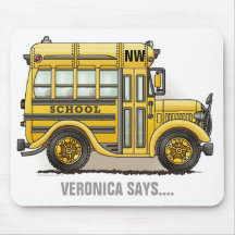 Schoolbus Mausunterlage Mauspad