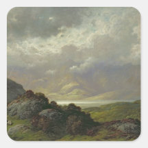 Schottische Landschaft Aufkleber