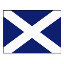 SCHOTTLAND-FLAGGE POSTKARTEN