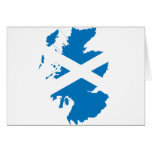 Schottland-Flaggenkarte