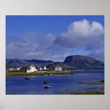 Schottland, Hochland, Wester Ross, Plockton. Plakatdruck