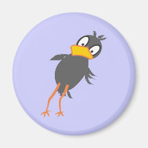 schräger Vogel Kühlschrankmagnet