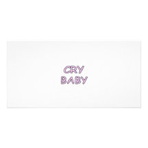 Schrei-Baby-Rosa Fotokarte