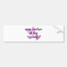 Schritt-Mutter des Bräutigams Auto Sticker