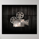 Schroffe Film-Kamera Plakatdruck