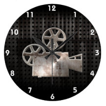 Schroffe Film-Kamera Wanduhren