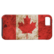 Schroffe kanadische Flagge iPhone 5 Hüllen