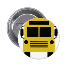 Schulbusikone Anstecknadelbutton