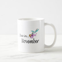 Schuld im November (Baby/Storch) Kaffee Tassen
