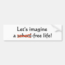 Schule geben das Leben frei Autosticker