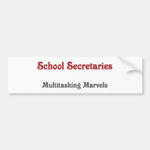 Schulsekretäre Multitasking Marvels Auto Sticker