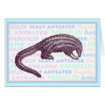 Schuppiger Anteater-/Pangolin-Gruß-Karte