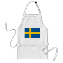 Schürze mit Flagge von Schweden
