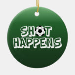 Schuss geschieht weihnachtsornament