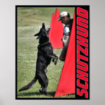 Schutzhund Schäferhund-Hundeplakat