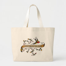 Schwalbe und Rolle mit Anthropologie Tasche