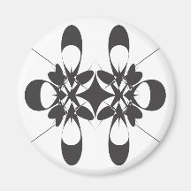 Schwarze Arabeske Magnete
