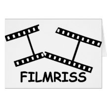schwarze Filmriss Ikone Grußkarte
