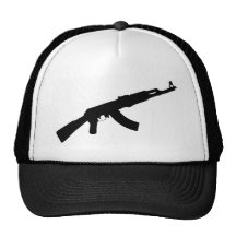 schwarze Gewehr ak 47 Ikone Cap