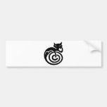Schwarze Katze Auto Sticker