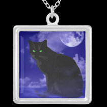 schwarze Katze Halskette halsketten