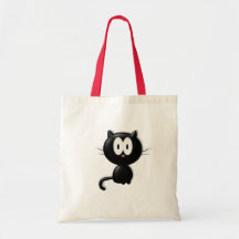 Schwarze Katze Scardy Katzen-Halloween-Geschenk Tragetaschen