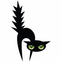 Schwarze Katzen-Dekoration Halloweens Photoausschnitt