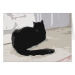 Schwarze Katzen-Karte