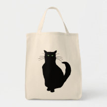 Schwarze Katzen-Silhouette-Lebensmittelgeschäft-Ta