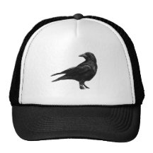 Schwarze Krähe Trucker Mützen