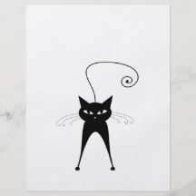 Schwarze launische Miezekatze 6 Flyer