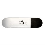 Schwarze launische Miezekatze 9 Skateboardbrett