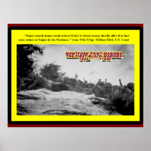 SCHWARZE-MARINESOLDATEN AUF SAIPAN 1944 PLAKAT
