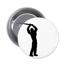 schwarze Metzgerikone Button
