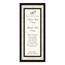 Schwarze n-SahneLilien-Damast-Hochzeit Individuelle Einladungskarte