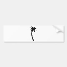 schwarze Palmenikone Autosticker