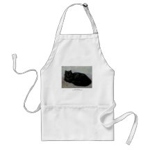 Schwarze Perser Housecat Grafik Schürze