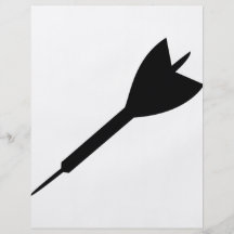 schwarze Pfeilikone Flyer