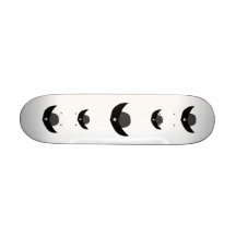Schwarze Piraten-Hut-Illustration Personalisiertes Skateboard