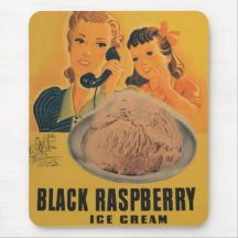 schwarze rasberry Eiscreme-Mausunterlage Mauspads