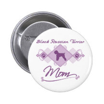 Schwarze Russe-Terrier-Mamma Buttons