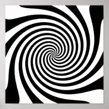 Schwarze Spirale Posterdruck
