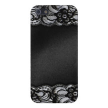 Schwarze Spitze und Satin Schutzhülle Fürs iPhone 5