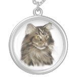 Schwarze Tabby-Maine-Waschbär-Katze Selbst Gestalteter Schmuck