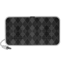 Schwarze und graue Rautenmuster Portable-Lautsprec