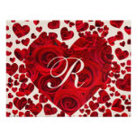 Schwarze und rote Herz-Rosen, die Save the Date We Personalisierte Ankündigung