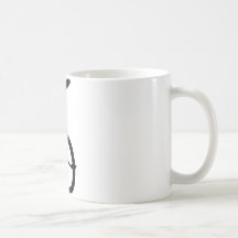 schwarze Unicycleikone Teetasse