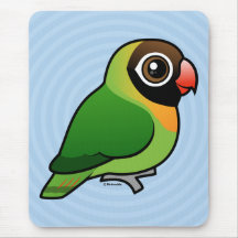 Schwarzer-cheeked Lovebird Mauspad