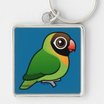 Schwarzer-cheeked Lovebird Schlüsselband