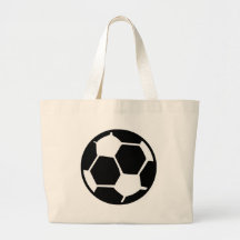 schwarzer Fußball Tragetaschen